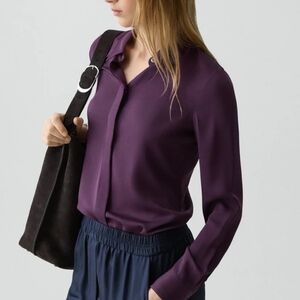 THEORY SILK BLOUSE